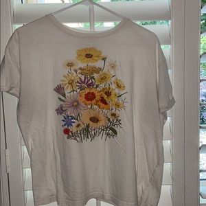 Flower graphic T-shirt